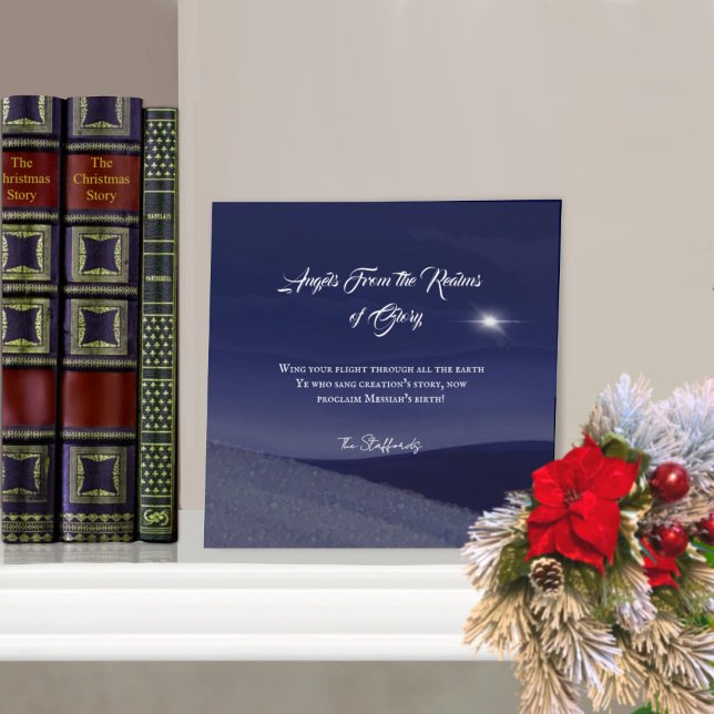 Änglar från den vackra julhelgen julkort (Skapare uppladdad)