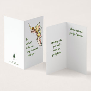 Änglar från moln med tröst åt dig kort