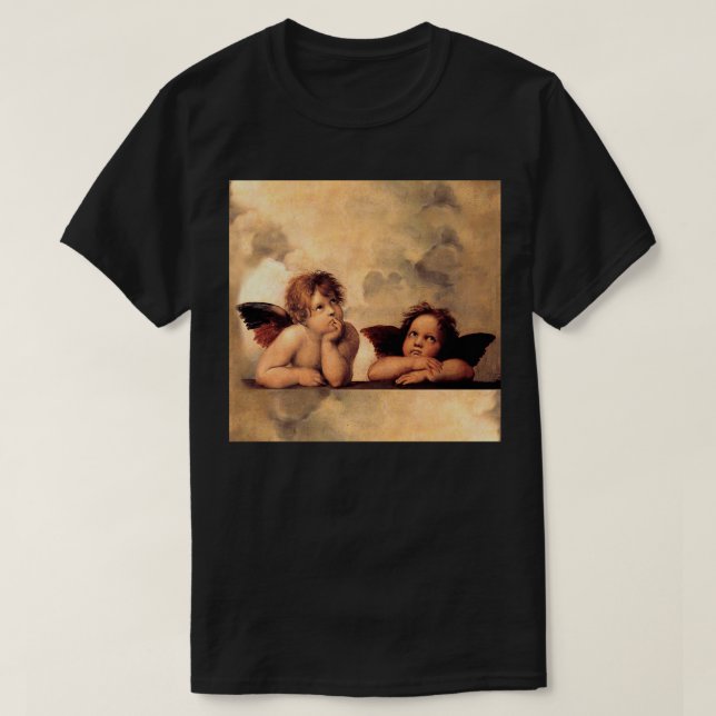 Änglar Gift Raphael Cupid Cherubs Art Valentine An T Shirt (Design framsida)