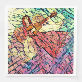 Änglar Glasutseende Pappersservett