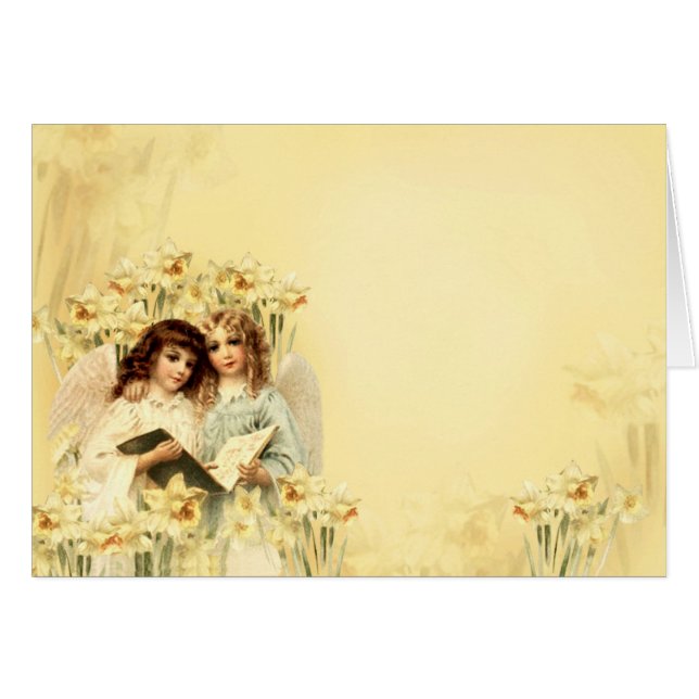 Änglar Hälsningskort (Framsidan Horizontal)