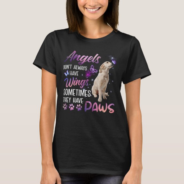 Änglar har inte alltid vingar, ibland har de dem t shirt (Framsida)
