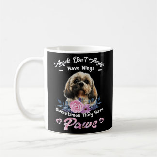 Änglar har inte alltid Vingar Shih Tzu Kaffemugg