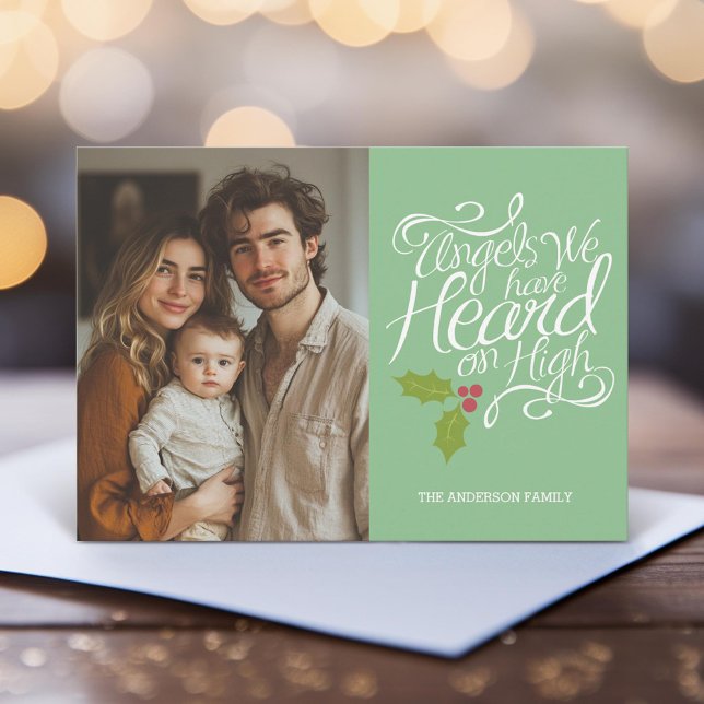 Änglar har vi hört - dvs. julfoto julkort (Unique Photo Card)