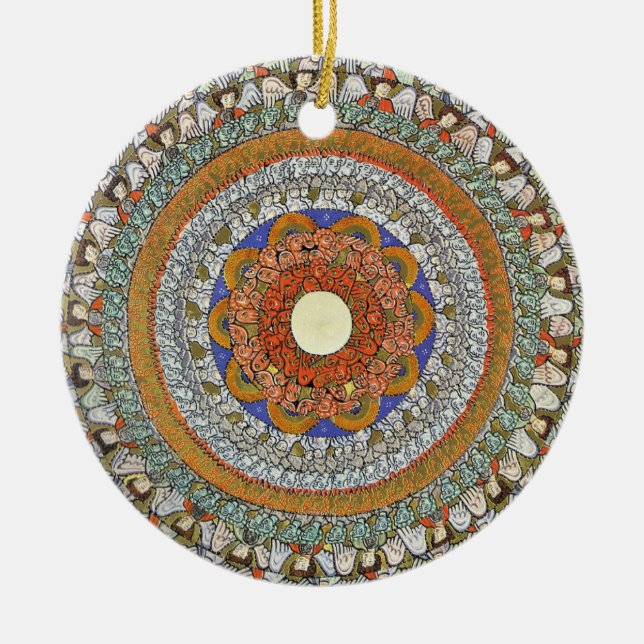 Änglar - Hildegard von Bingen Julgransprydnad Keramik (Framsidan)