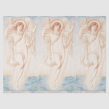 ÄNGLAR I BLUE ANPASSNINGSBAR-Vävnadspapper