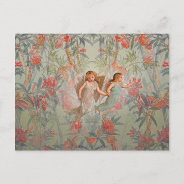 Änglar i Garden Vykort (Framsida)