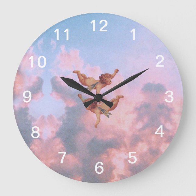 ÄNGLAR i HIMLAR Stor Klocka (Framsida)