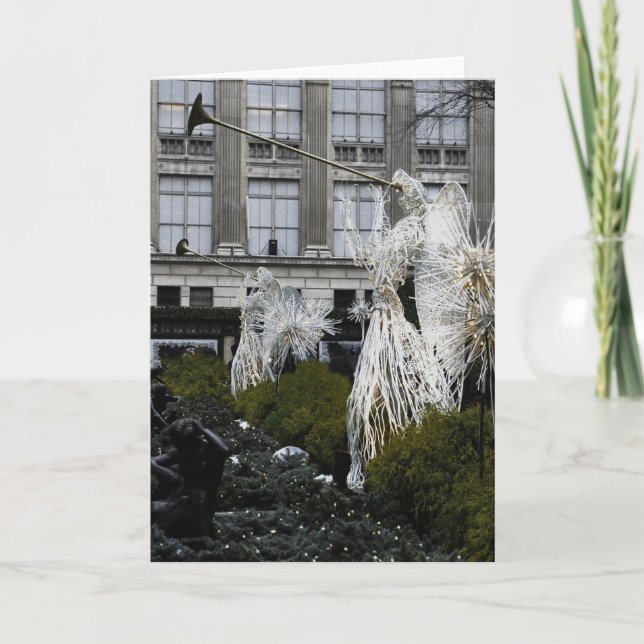 Änglar i Manhattan, NYC-julkort Helgkort (Framsida)