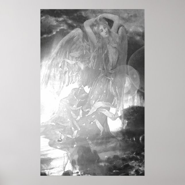 Änglar i svartvitt poster (Framsidan)