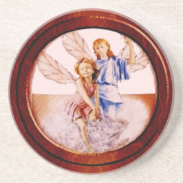 Änglar i Wood Ram Underlägg Sandsten