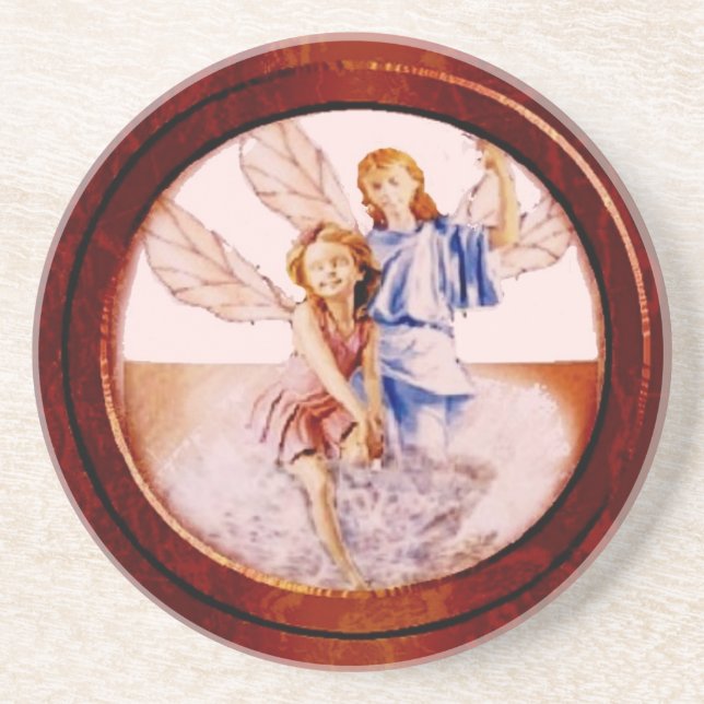 Änglar i Wood Ram Underlägg Sandsten (Framsidan)