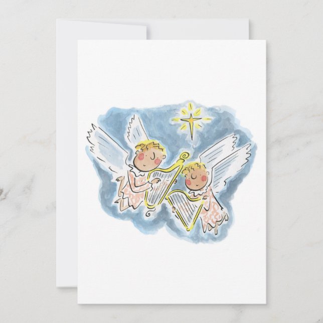 Änglar Inbjudningar (Framsida)