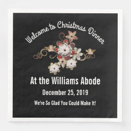 Änglar, judar och mousserande blommor pappersservett