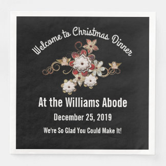 Änglar, judar och mousserande blommor pappersservett