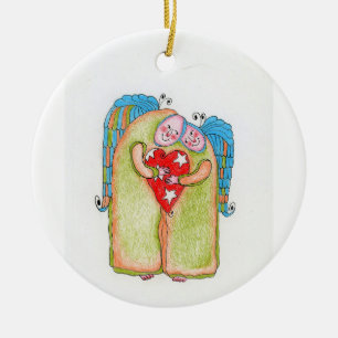 Änglar Julgransprydnad Keramik