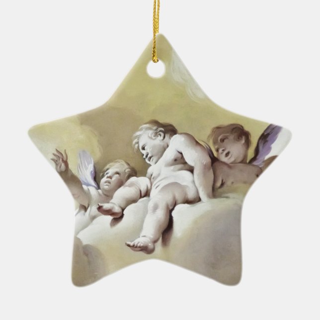 Änglar Julgransprydnad Keramik (Framsidan)