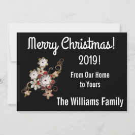 Änglar, juveler och mousserande blommor, julkort tack kort