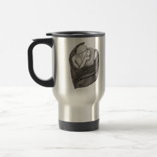 Änglar Kissing , svartvit design Resemugg