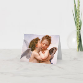 Änglar kysser först, Bouguereau Kort