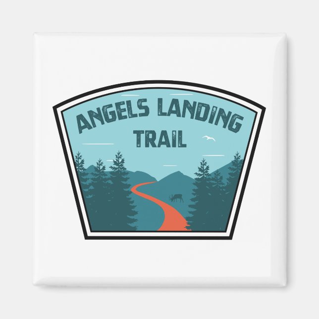 Änglar Landing Trail Zion nationalpark Magnet (Framsidan)