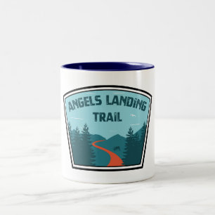 Änglar Landing Trail Zion nationalpark Två-Tonad Mugg