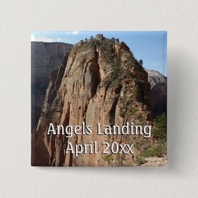 Änglar landning i Zion nationalpark Knapp (Framsida)