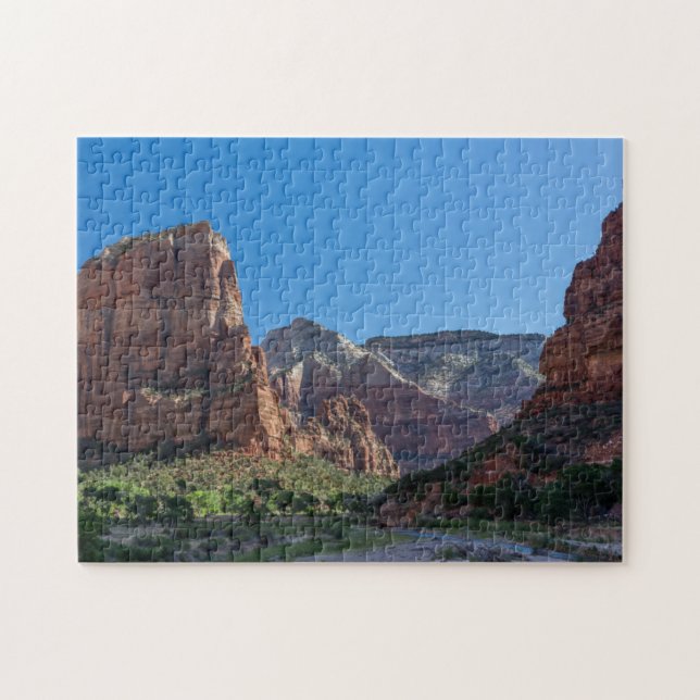Änglar landning i Zion nationalpark Pussel (Horisontell)