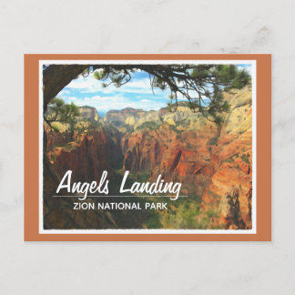 Änglar landning i Zion nationalpark Vykort