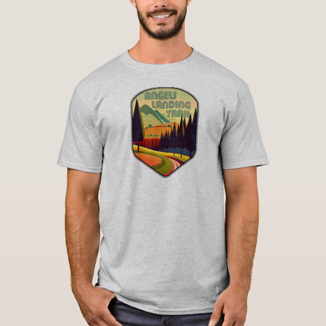 Änglar Landningsbanan Zion nationalpark Färg T Shirt (Framsida)