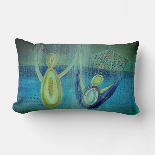 Änglar Lumbalfyllning 33 cm x 53 cm Lumbarkudde (Framsida)