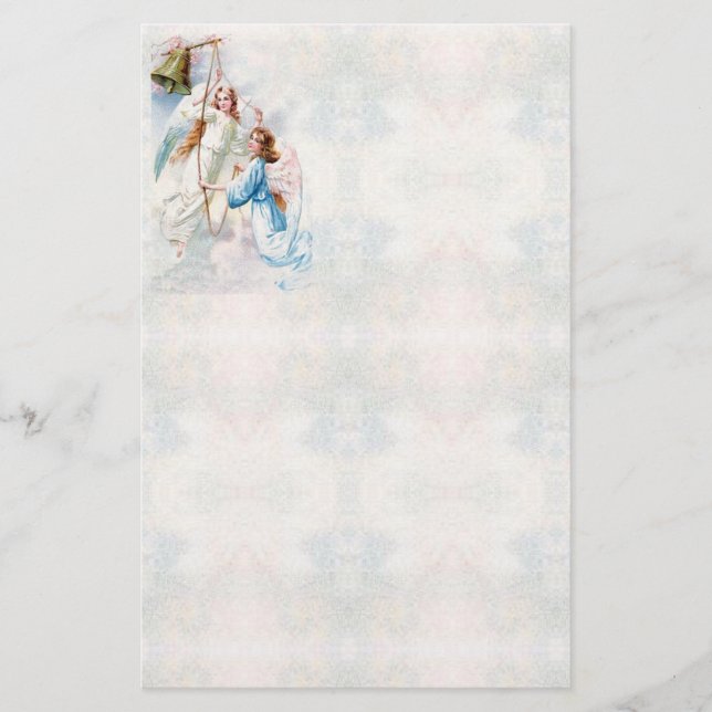 Änglar med cellformatmall brevpapper (Framsida)