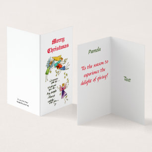 Änglar med dig vid julfärgsgrafik kort