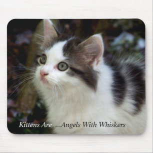 Änglar med Whiskers (kattungen) Mousepad Musmatta
