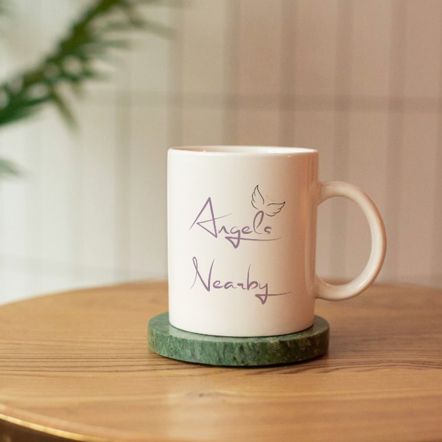 Änglar Nära Andlig Motiverande Present Kaffe Mugg (Skapare uppladdad)