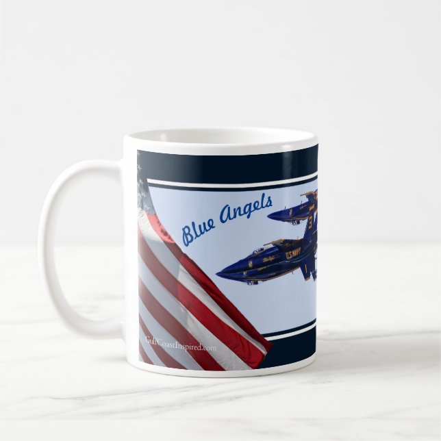 Änglar Navy Jet F/A-18 E/F Toppen Hornets Coffee Kaffemugg (Vänster)