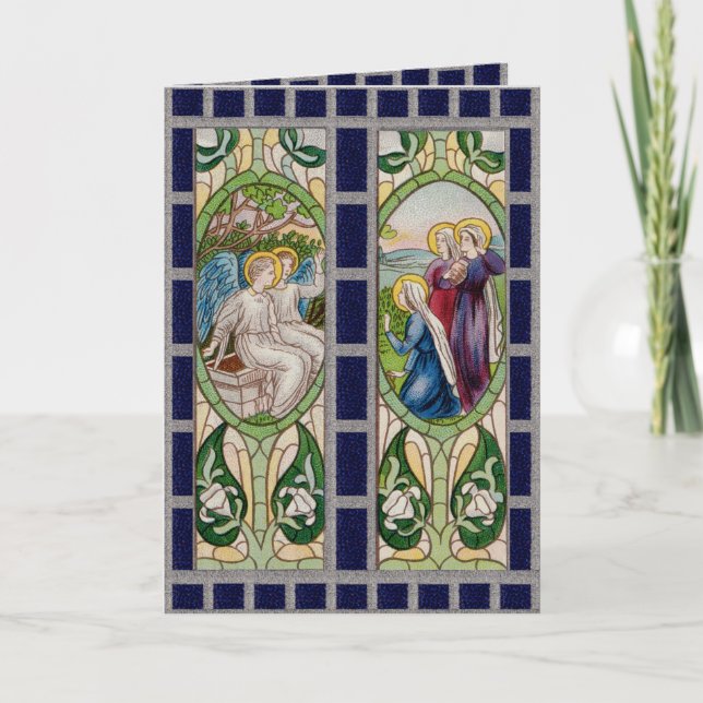 Änglar och de 3 maryerna vid Grav; Lilies (RT 01) Kort (Framsida)