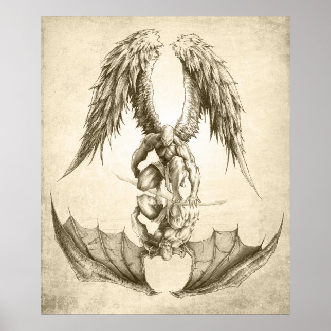 Änglar och demoner - reflektion poster (Framsidan)