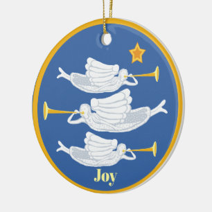 Änglar och Jesus jul Julgransprydnad Keramik