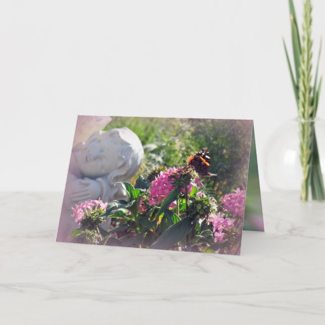 Änglar och Miracles för din födelsedag Kort (Framsida)