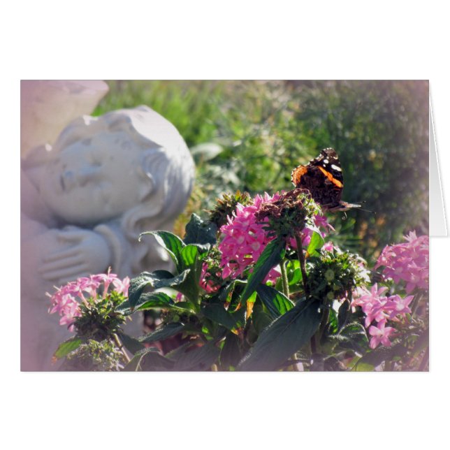 Änglar och mirakel hälsningskort (Framsidan Horizontal)