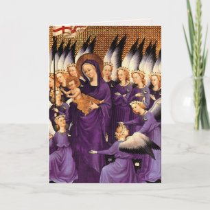 Änglar Omgivande virus och barn - Wilton Diptych Helgkort