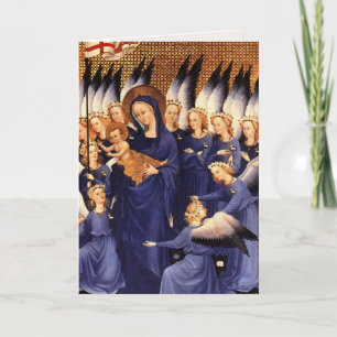 Änglar Omgivande virus och barn - Wilton Diptych Helgkort