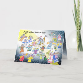 Änglar på högkort Helgdag Kort