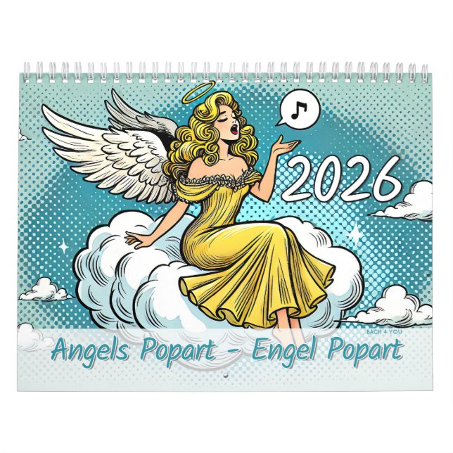 Änglar Popart - Engel Popart 2026 Kalender (Omslag)