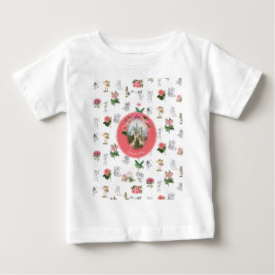 Änglar Rosa Blommig Svamp Änglar Slott Monogram T Shirt