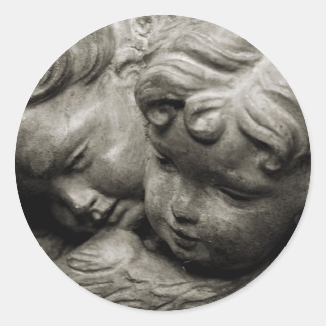 Änglar Runt Klistermärke (Framsida)