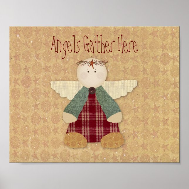 Änglar Samla in här Skriv ut Poster (Framsidan)