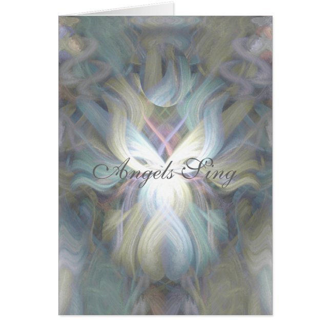 Änglar Sjunga Hälsningskort (Framsidan)