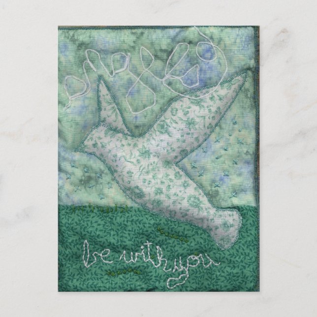 "änglar ska vara med dig"-kort vykort (Framsida)